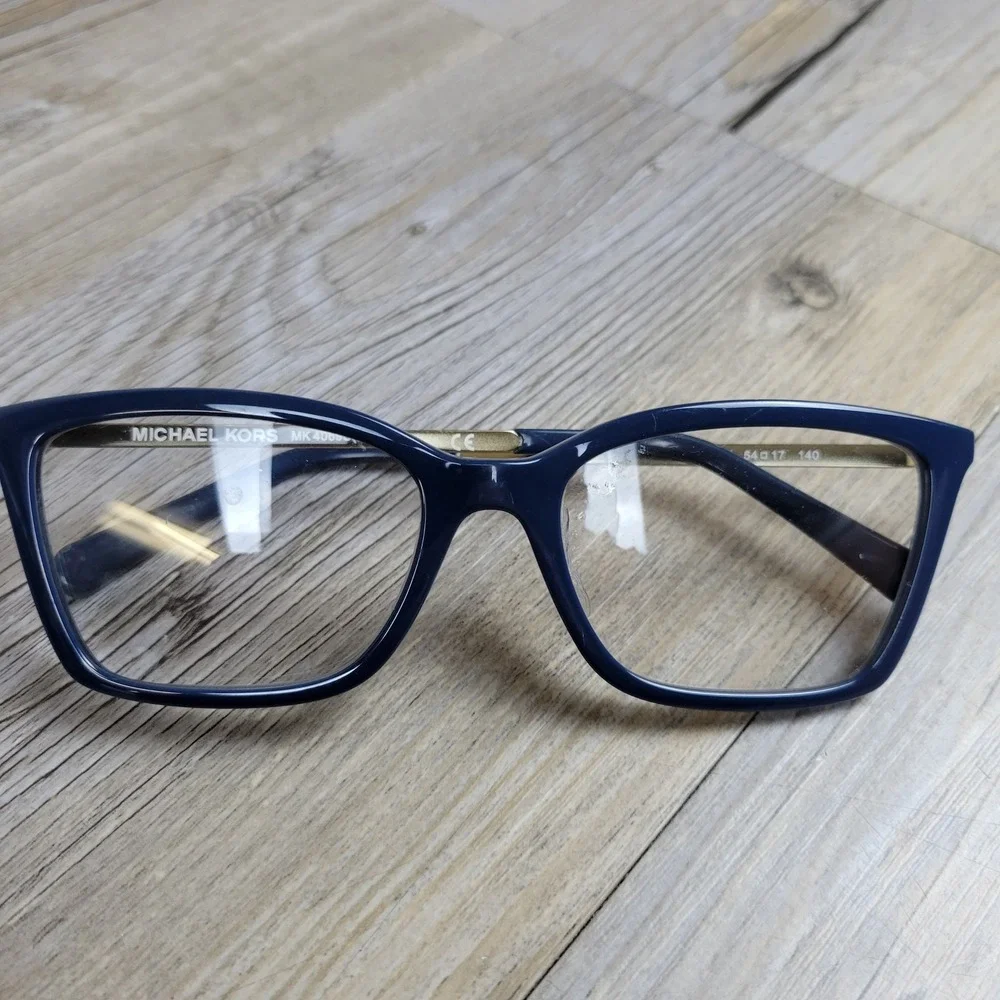 Michael Kors Eyeglasses Frames MK 4069U Hong Kong 3725 Navy Blue Women 54-17-140